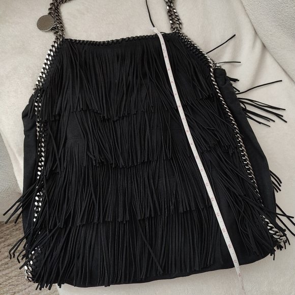 Stella McCartney black tassel hobo bag - Picture 5 of 5